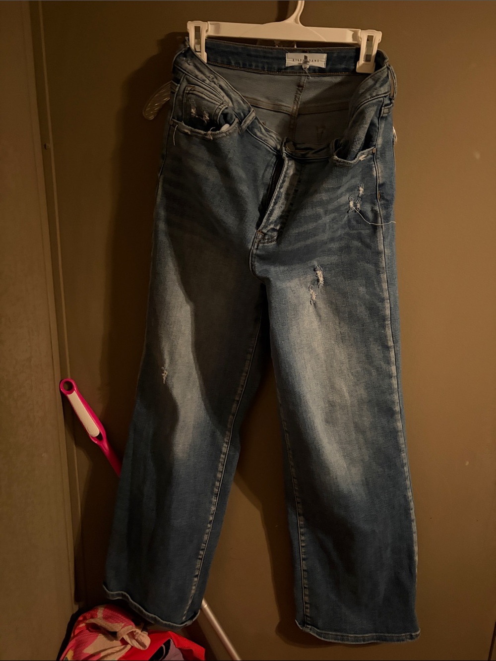 Risen 13/31  Wide-Leg Women's Jeans in Faded Blue